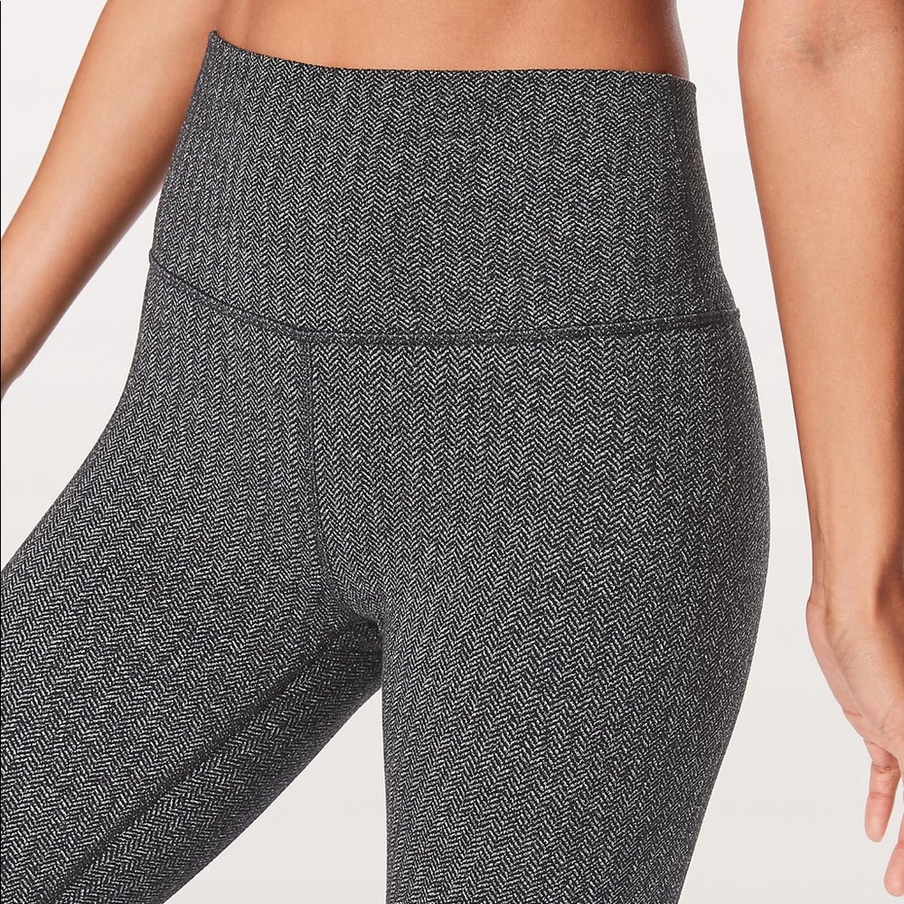 Lululemon Wunder Under High Rise Pant Herringbone